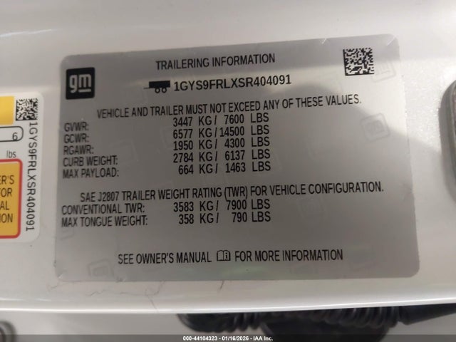 2025 CADILLAC ESCALADE 1GYS9FRLXSR404091 Photo 8