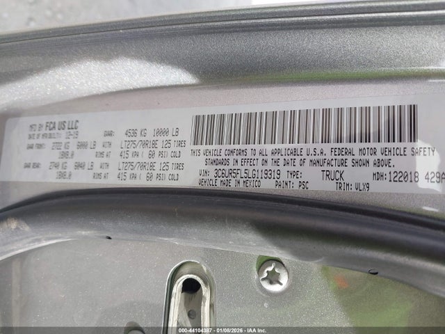 3C6UR5FL5LG119319 RAM 2500