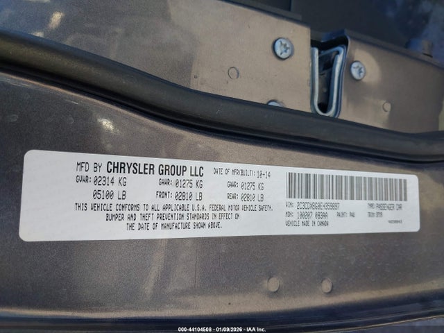 2014 Dodge Charger Se მანქანა იყიდება აუქციონზე, vin: 2C3CDXBG8EH359897, აუქციონის ნომერი: 44104508