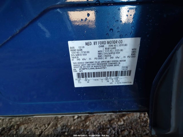 2020 FORD EDGE 2FMPK3J90LBA43761 Photo 8