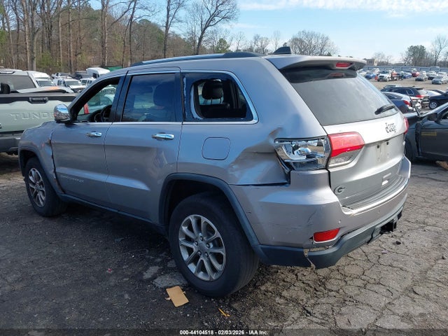 2015 Jeep Grand Cherokee Limited მანქანა იყიდება აუქციონზე, vin: 1C4RJEBG3FC639878, აუქციონის ნომერი: 44104518