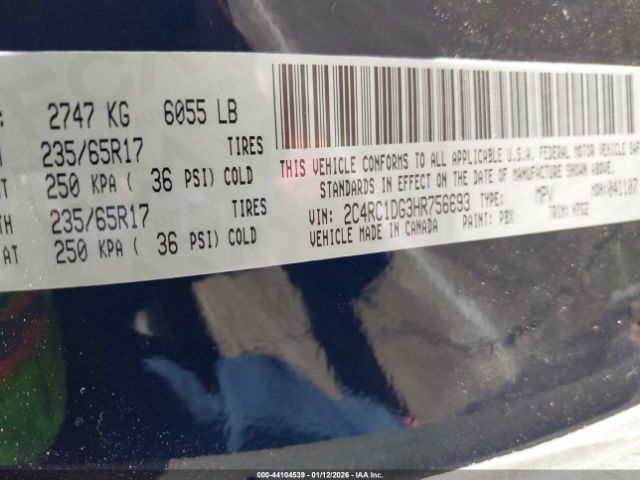 2017 CHRYSLER PACIFICA 2C4RC1DG3HR756693 Photo 8