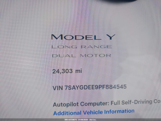 2023 TESLA MODEL Y 7SAYGDEE9PF884545 Photo 6