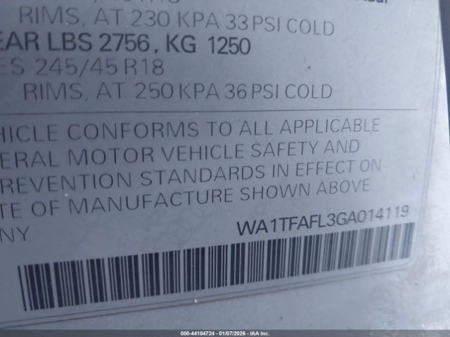 2016 AUDI ALLROAD WA1TFAFL3GA014119 Photo 8