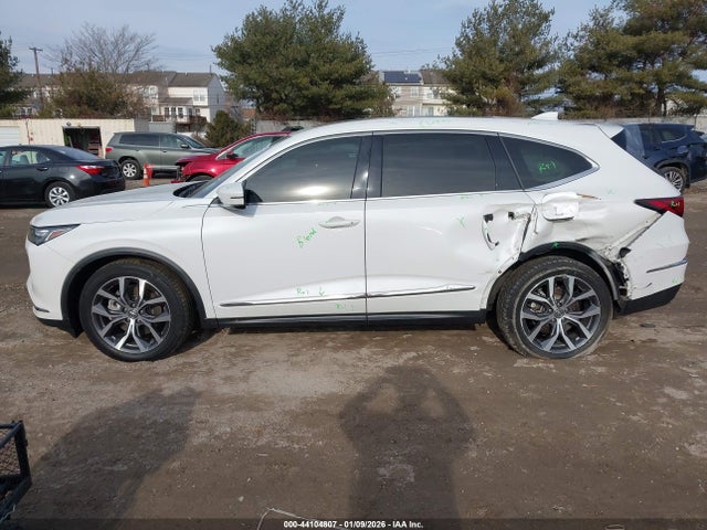 44104807 :رقم المزاد ، 5J8YE1H4XNL017011 vin ، 2022 Acura Mdx Technology Package مزاد بيع