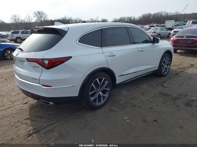 44104807 :رقم المزاد ، 5J8YE1H4XNL017011 vin ، 2022 Acura Mdx Technology Package مزاد بيع