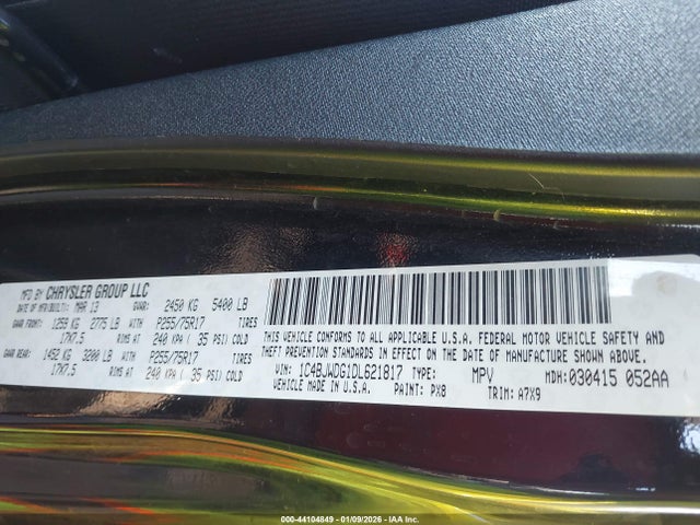 Продаж на аукціоні авто 2013 Jeep Wrangler Unlimited Sport, vin: 1C4BJWDG1DL621817, номер лоту: 44104849