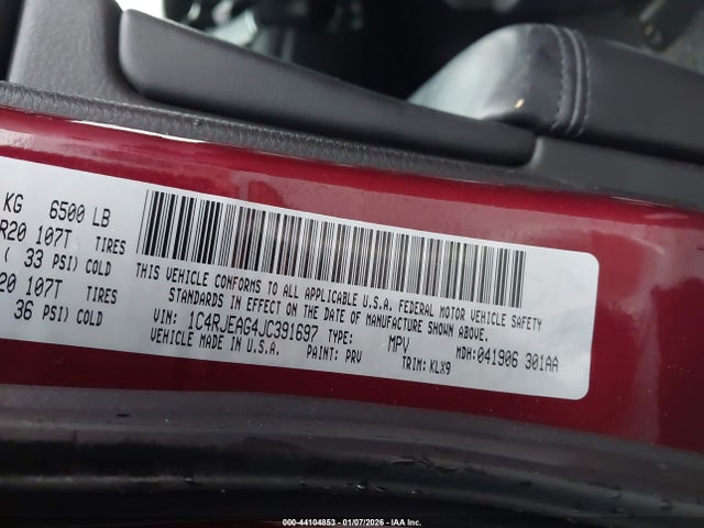 1C4RJEAG4JC391697 Jeep Grand Cherokee Altitude 4x2