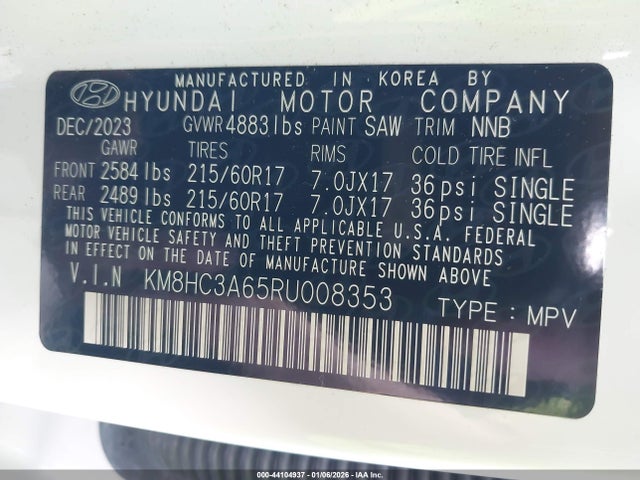 2024 HYUNDAI KONA ELECTRIC KM8HC3A65RU008353 Photo 8
