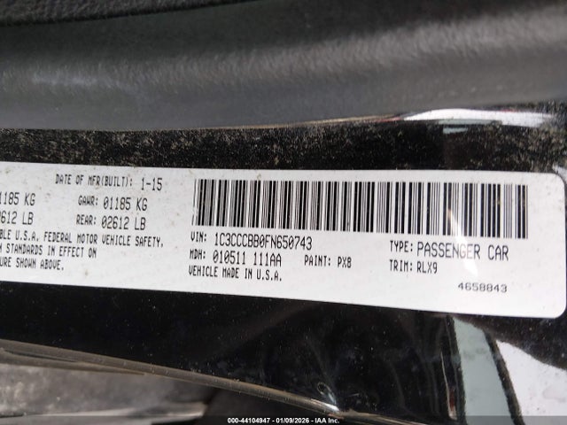 1C3CCCBB0FN650743 Chrysler 200 S