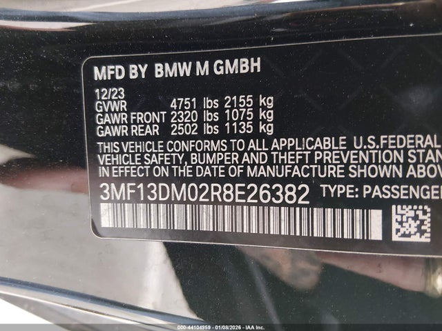 2024 BMW M2 3MF13DM02R8E26382 Photo 8
