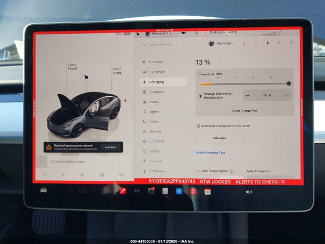 Продажа на аукционе авто 2023 Tesla Model 3 Rear-wheel Drive, vin: 5YJ3E1EA2PF643743, номер лота: 44105006