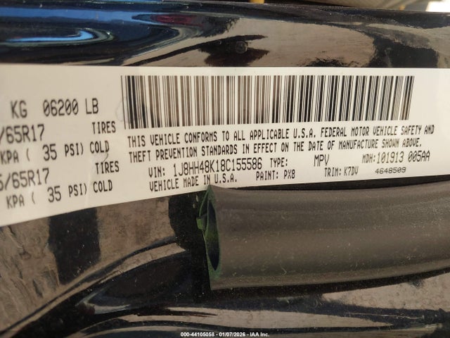 2008 JEEP COMMANDER 1J8HH48K18C155586 Photo 8