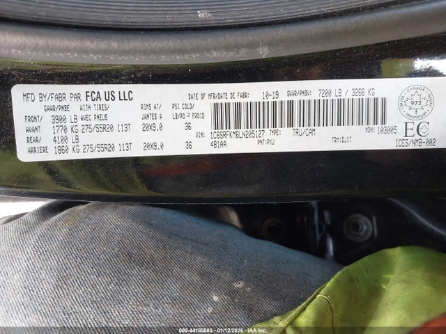 2020 RAM 1500 1C6SRFKM6LN205127 Photo 8