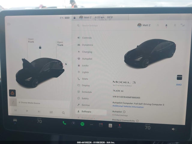 2021 TESLA MODEL 3 5YJ3E1EA6MF986065 Photo 6