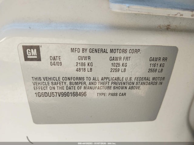 2009 CADILLAC CTS 1G6DU57V990168496 Photo 8