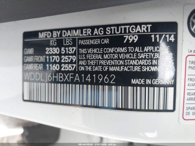 2015 MERCEDES-BENZ CLS 400 WDDLJ6HBXFA141962 Photo 8