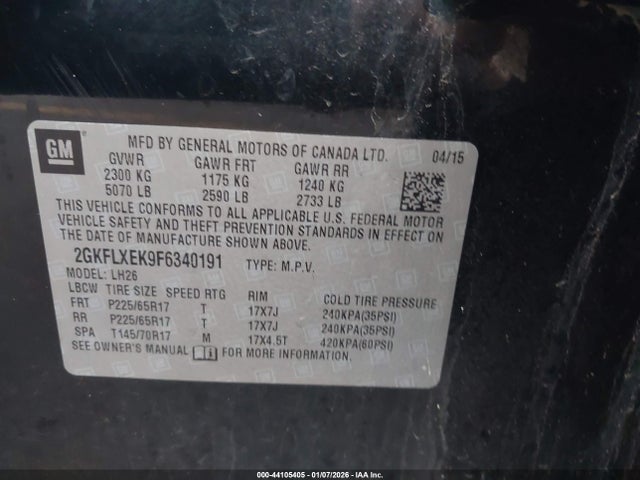 2GKFLXEK9F6340191 GMC Terrain Slt-1