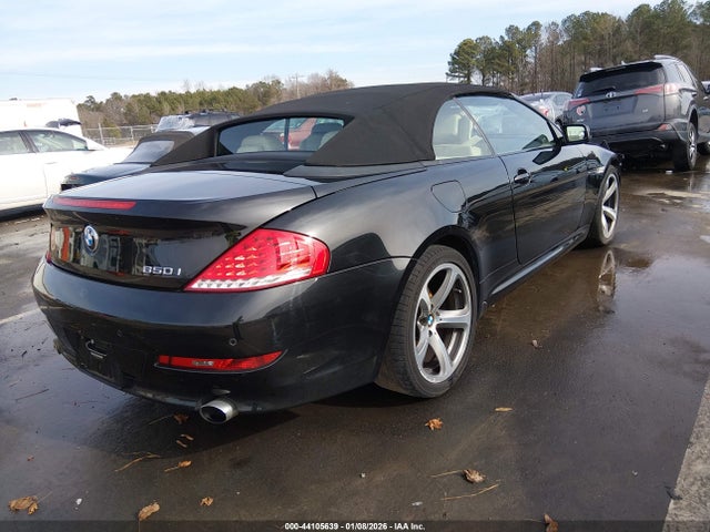 44105639 :رقم المزاد ، WBAEB535X8CX63638 vin ، 2008 Bmw 650i مزاد بيع