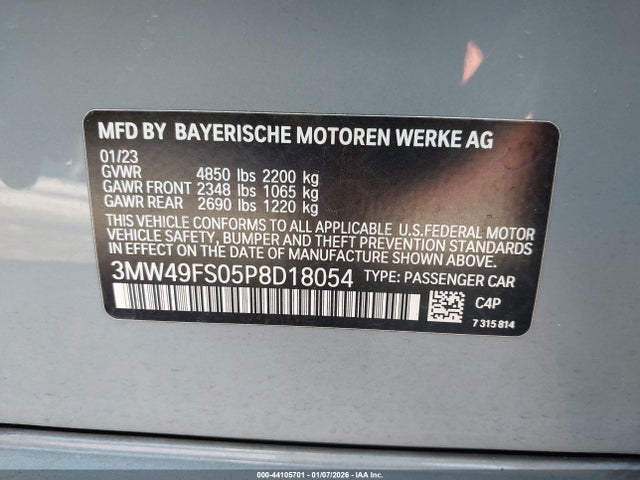 2023 BMW 3 SERIES 3MW49FS05P8D18054 Photo 8