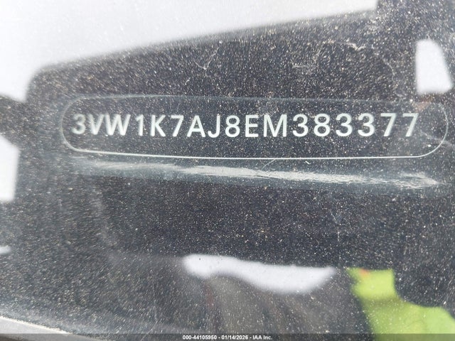 44105950 :رقم المزاد ، 3VW1K7AJ8EM383377 vin ، 2014 Volkswagen Jetta 2.0l S مزاد بيع