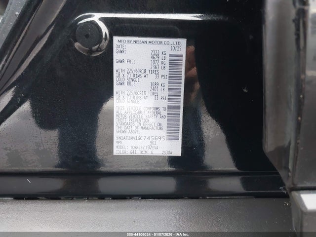 5N1AT2MV1GC745695 Nissan Rogue Sl
