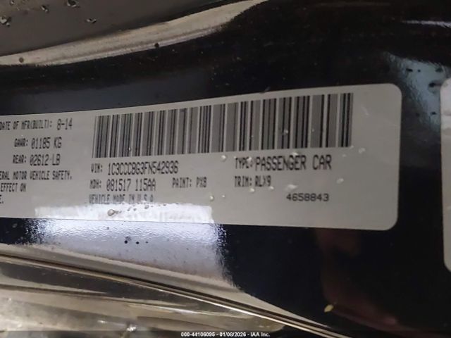 2015 CHRYSLER 200 1C3CCCBG3FN542936 Photo 8