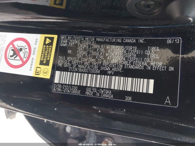 2013 LEXUS RX 350 2T2ZK1BA9DC126068 Photo 8