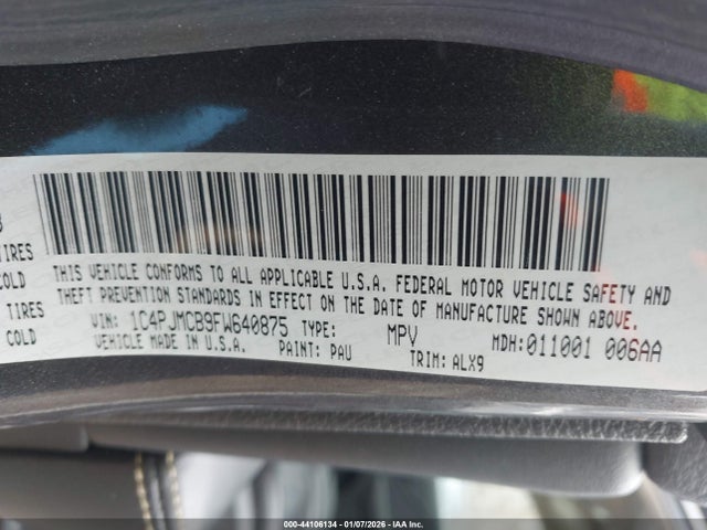 1C4PJMCB9FW640875 Jeep Cherokee Latitude