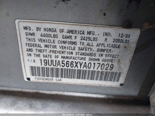 2000 ACURA TL 19UUA566XYA017029 Photo 8
