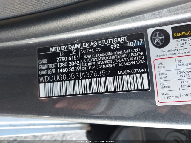 2018 MERCEDES-BENZ S 560 WDDUG8DB3JA376359 Photo 8