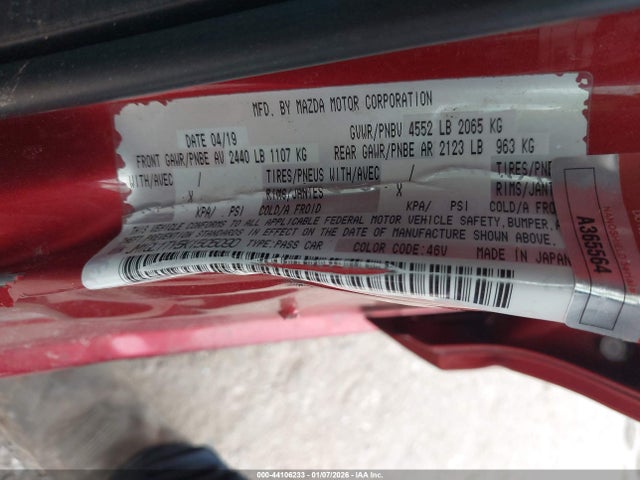 2019 MAZDA MAZDA6 JM1GL1TY5K1505090 Photo 8