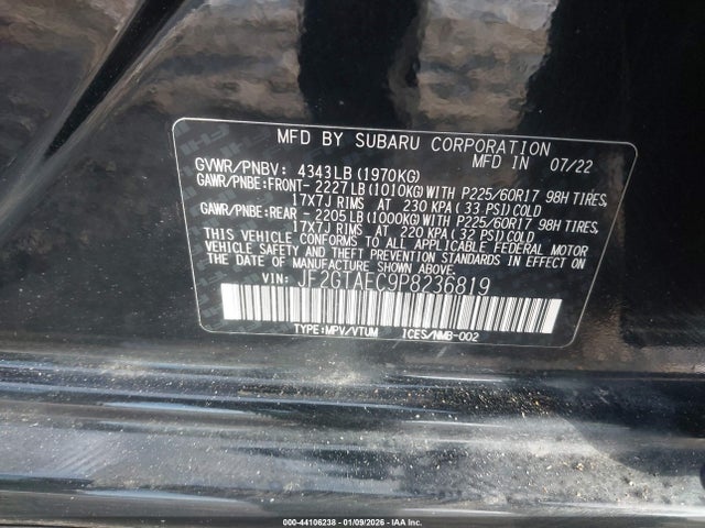 Subaru Crosstrek Premium 2023 JF2GTAEC9P8236819 Image 9