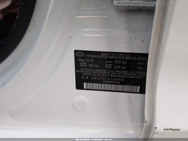 2020 HYUNDAI ELANTRA 5NPD74LF5LH499051 Photo 8