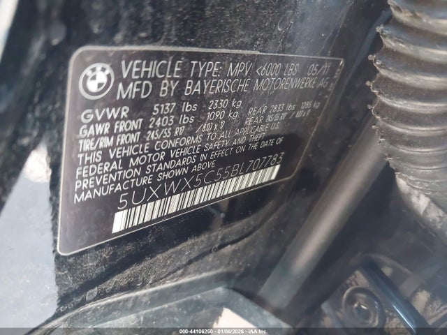 2011 BMW X3 5UXWX5C55BL707783 Photo 8
