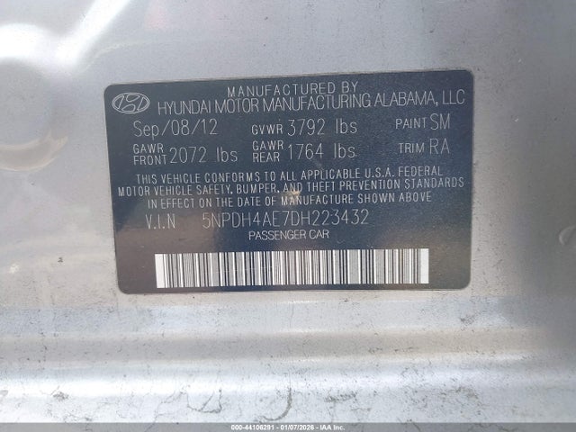 2013 HYUNDAI ELANTRA 5NPDH4AE7DH223432 Photo 8