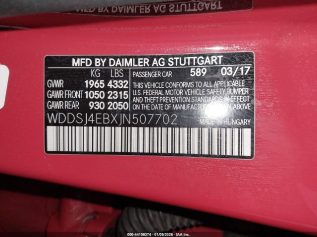 2018 MERCEDES-BENZ CLA 250 WDDSJ4EBXJN507702 Photo 8