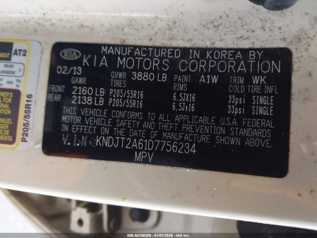 2013 KIA SOUL KNDJT2A61D7756234 Photo 8