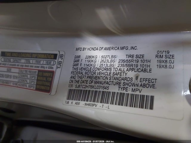 2019 ACURA RDX 5J8TC2H76KL031645 Photo 8