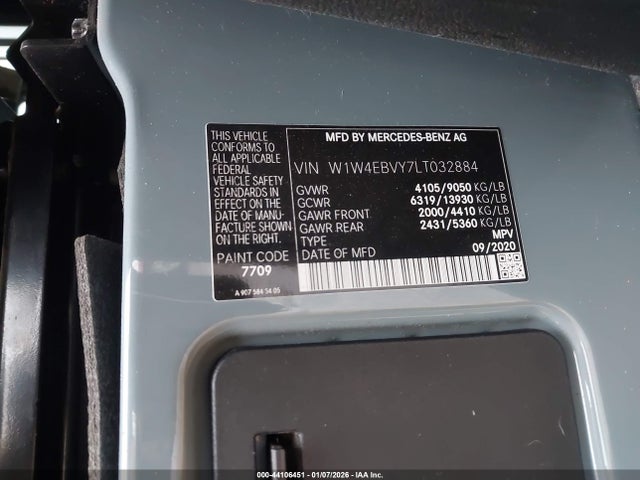 W1W4EBVY7LT032884 Mercedes-Benz Sprinter 2500 Standard Roof V6