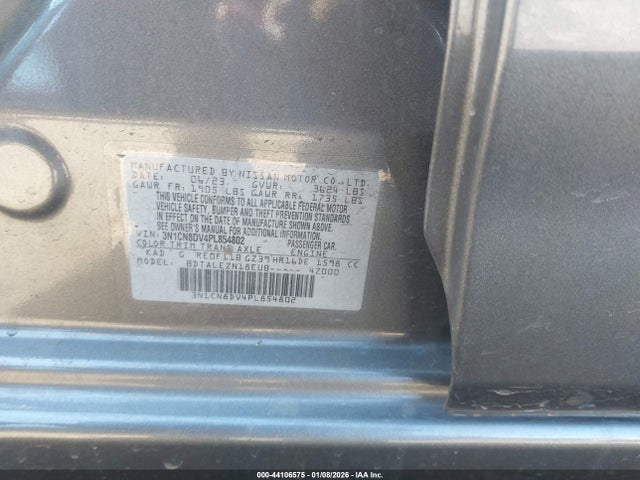 3N1CN8DV4PL854802 Nissan Versa 1.6 S Xtronic Cvt