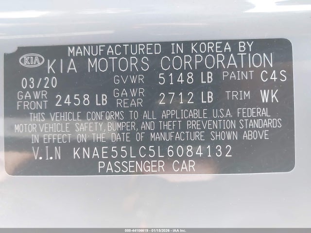 KNAE55LC5L6084132 KIA Stinger Gt2