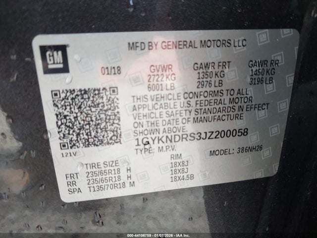 2018 CADILLAC XT5 1GYKNDRS3JZ200058 Photo 8