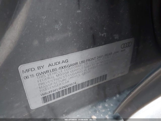 2016 AUDI A4 WAUFFAFL9GN003974 Photo 8