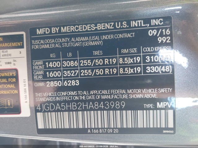Mercedes-Benz Gle 350 4matic 2017 4JGDA5HB2HA843989 Image 9