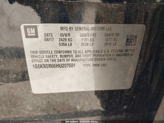 2017 CADILLAC CT6 1G6KN5R66HU207501 Photo 8