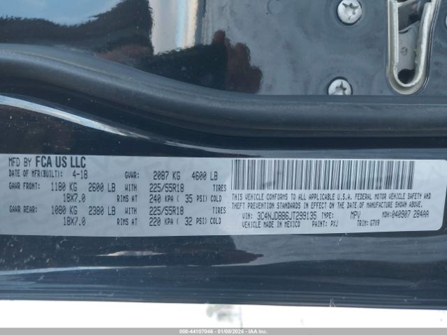 2018 JEEP COMPASS 3C4NJDBB6JT299135 Photo 8