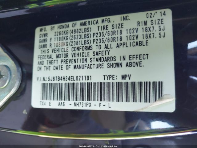 2014 ACURA RDX 5J8TB4H34EL021101 Photo 8