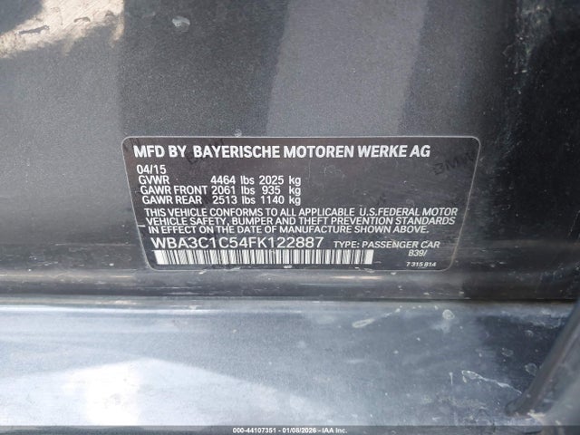 WBA3C1C54FK122887 BMW 328I