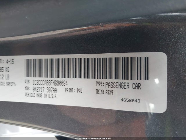 Chrysler 200 Limited 2015 1C3CCCAB8FN690084 Image 9